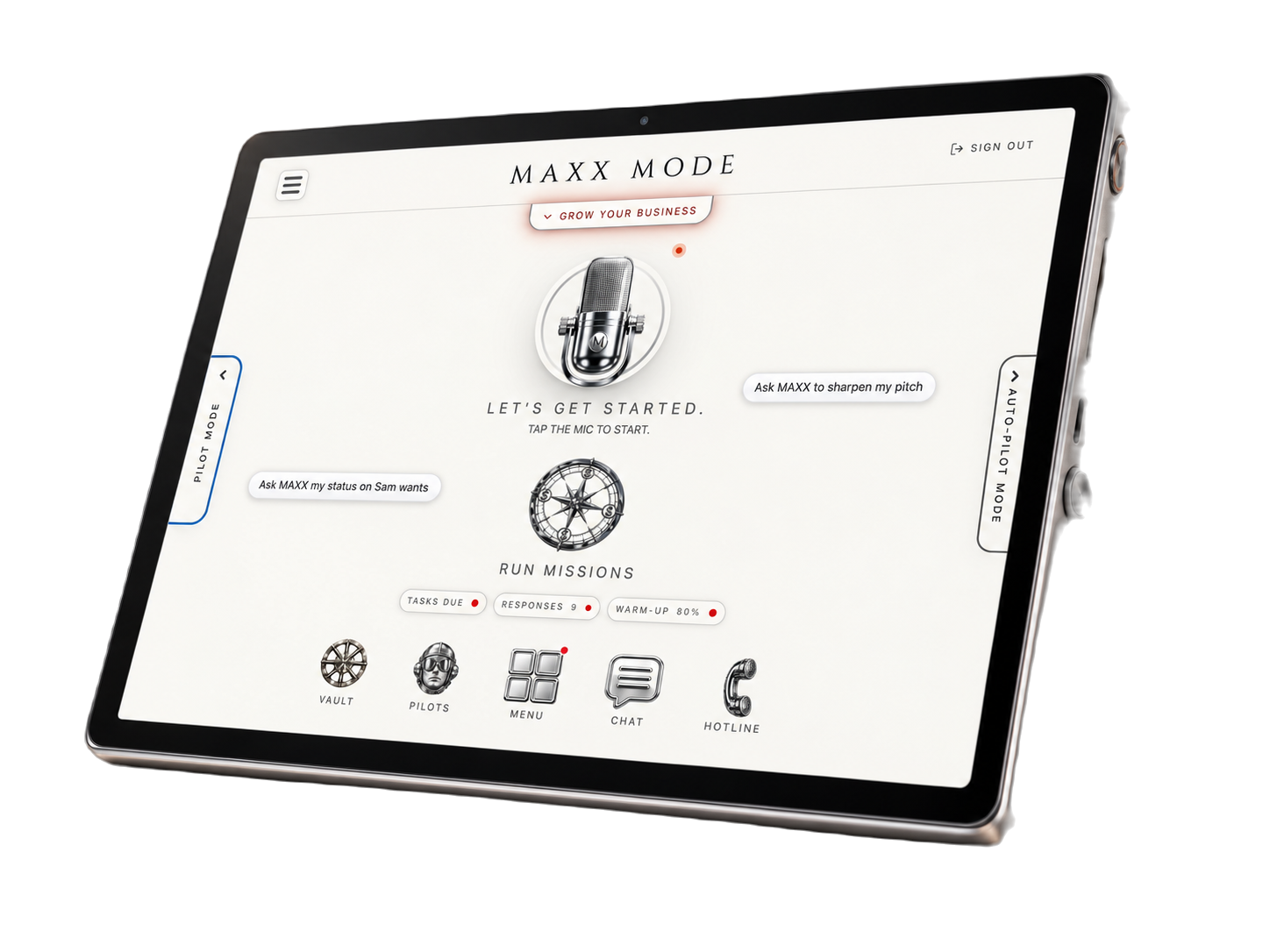 MAXX tablet device